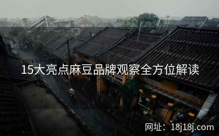 15大亮点麻豆品牌观察全方位解读