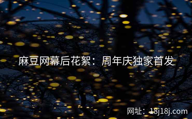 麻豆网幕后花絮：周年庆独家首发